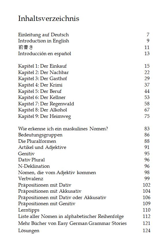 der - german masculine nouns *The story with only masculine nouns! Page 2