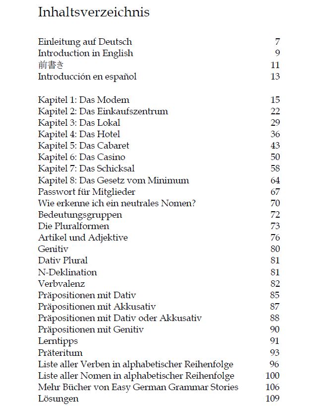 中性名詞の格変化（冠詞・形容詞）、前置詞、過去形  (Seite 2)