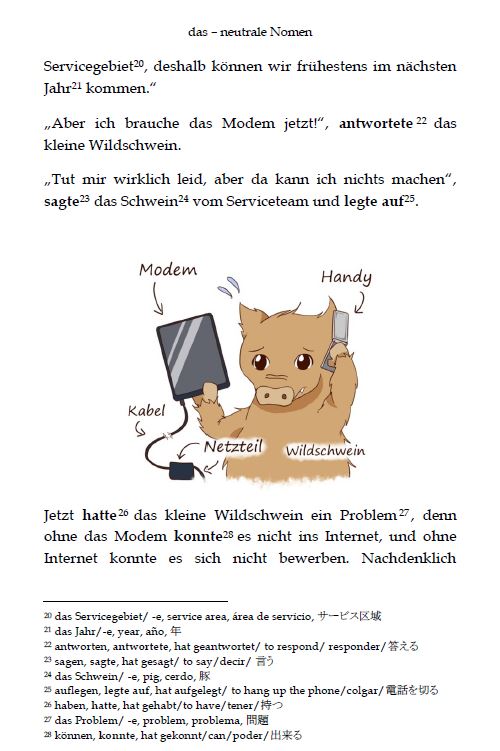 Leseprobe: das - deutsche neutrale Nomen *Die Geschichte hat nur neutrale Nomen (Seite 4)